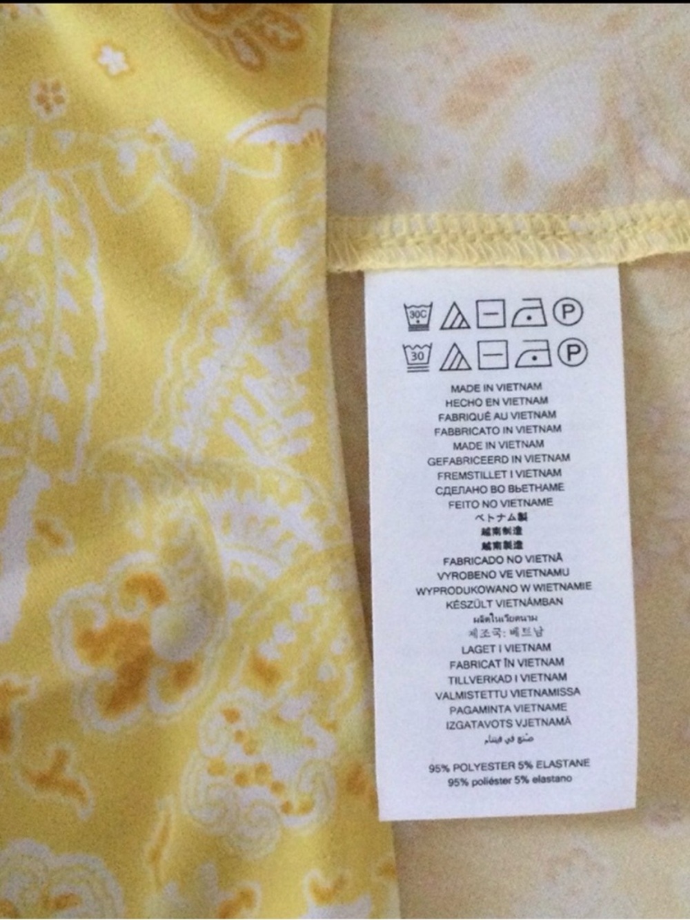 🎉HP🎉 MICHAEL MICHAEL KORS Sleeveless Mini Dress XL – Yellow Floral Paisley, NWT - Picture 12 of 14